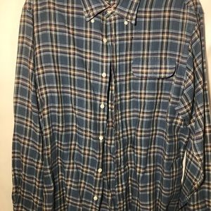GANT Button Down Plaid Long Sleeve Shirt Sz XL